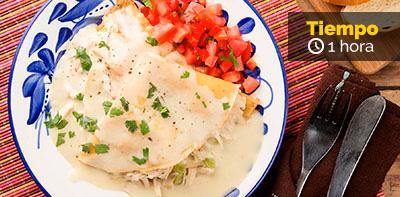 Crepes de pollo en salsa de queso - Tienda Momentos Friko