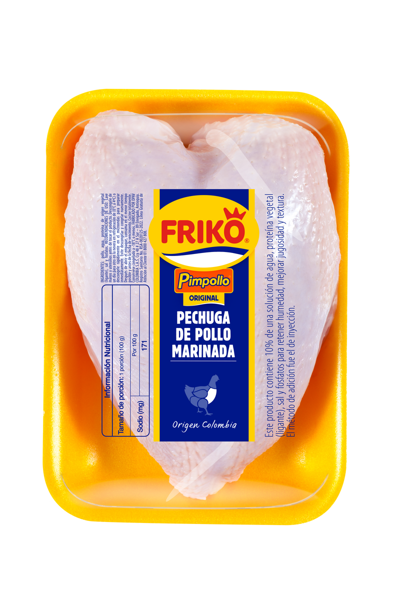 Pechuga de pollo marinada x 900g