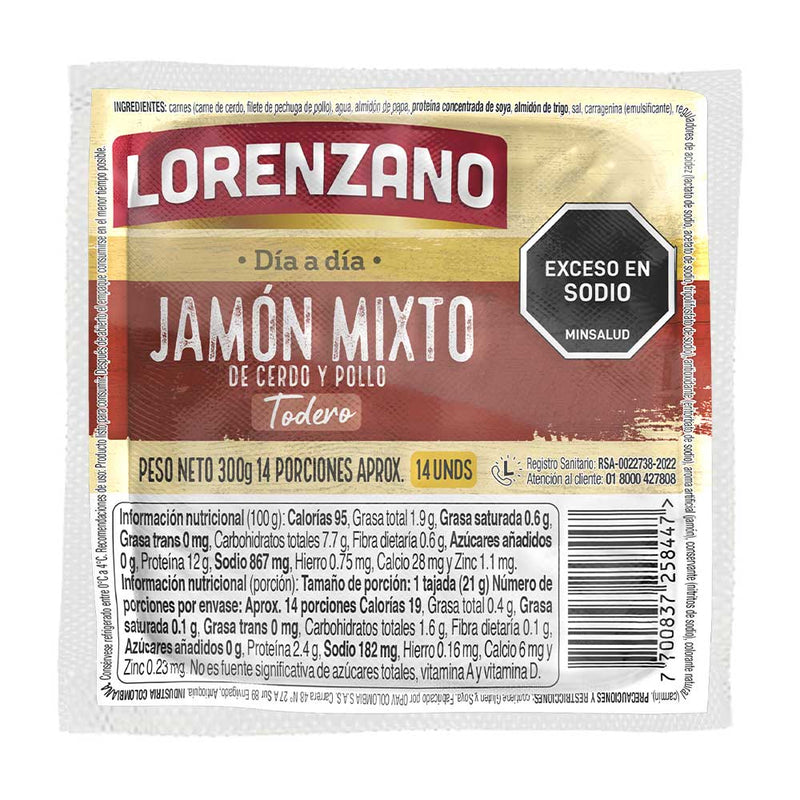 Jamón Mixto Día A Día 300g