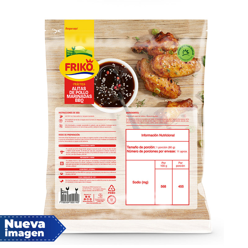Alitas de Pollo BBQ x 900g