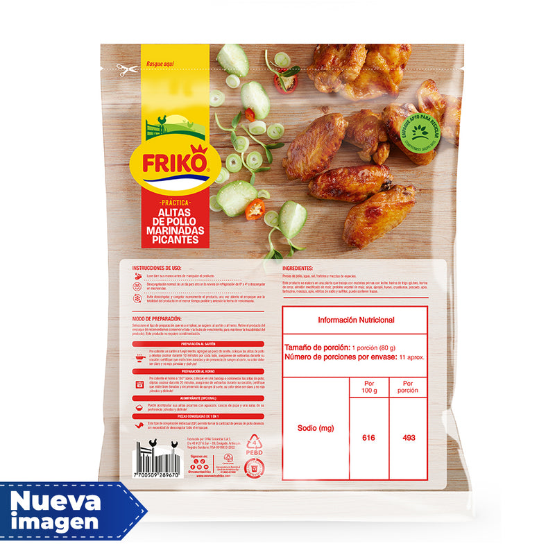 Alitas de Pollo Picantes x 900g