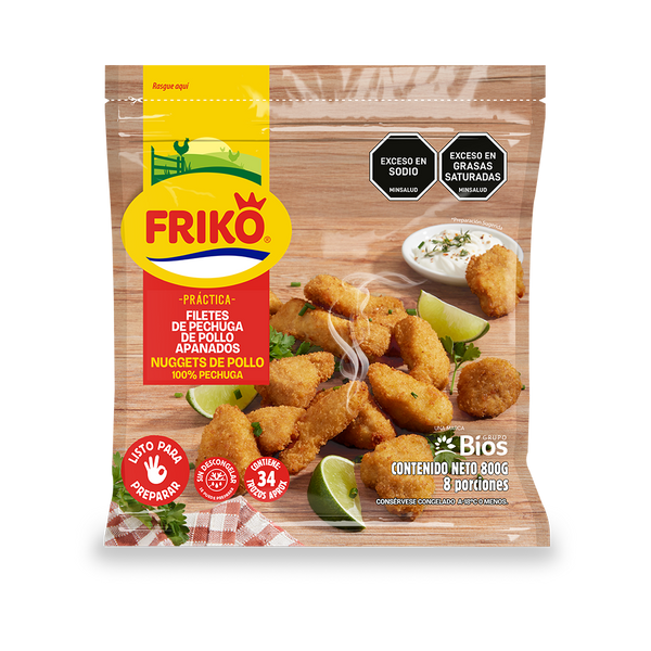 Trozos de Pechuga Apanados x 800g