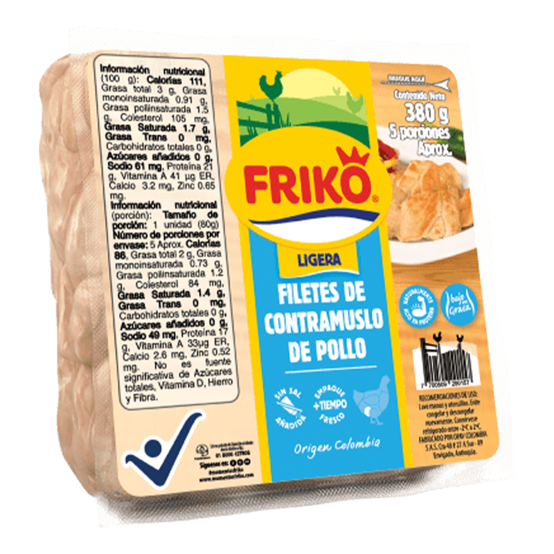 Filetes de contramuslo de pollo