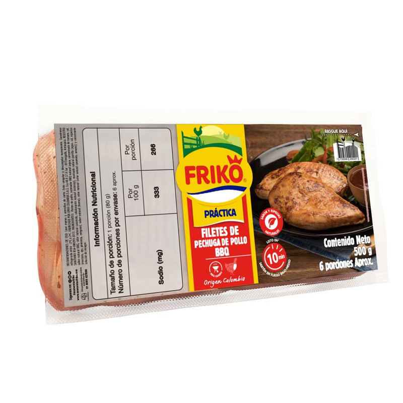 Filetes de Pechuga BBQ x 500g