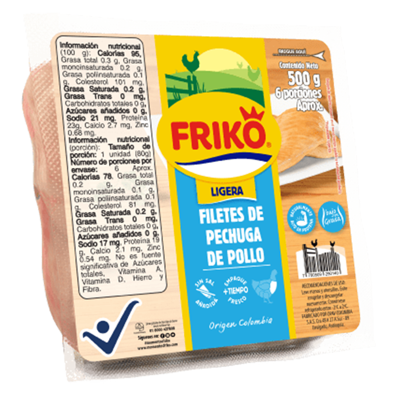 Filetes de pechuga de pollo Friko